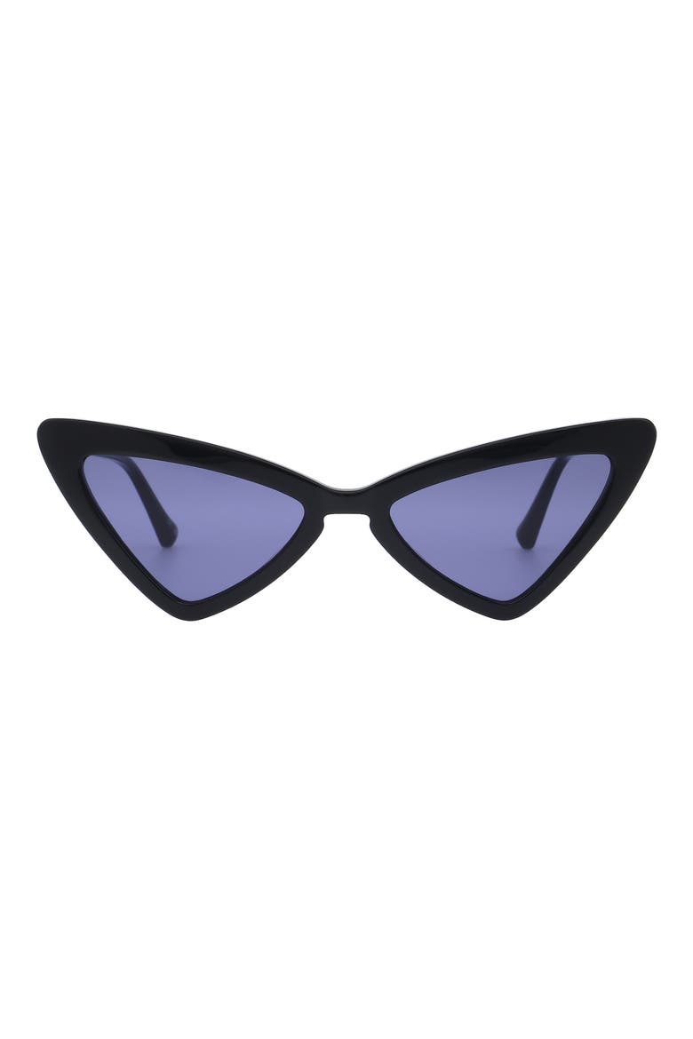 54mm Cat Eye Sunglasses, Main, color, GLOSS BLACK