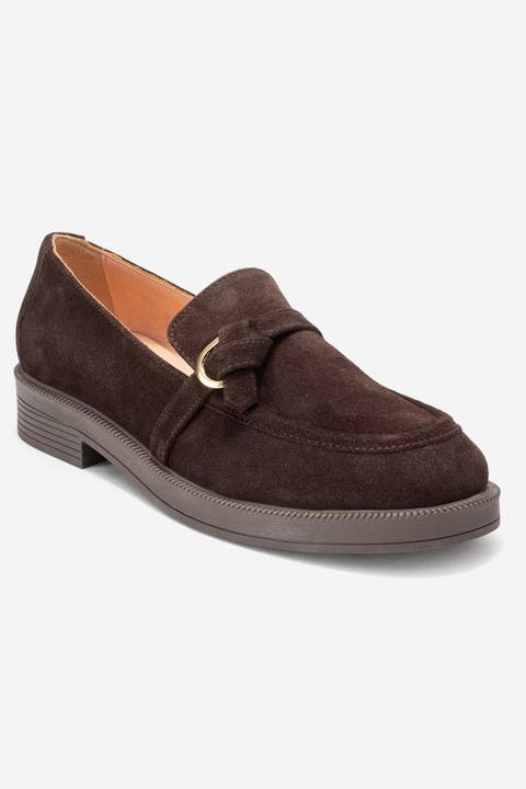 Galea Buckled Leather Loafers