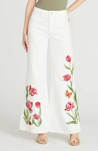 Driftwood Penelope Embroidered Wide Leg Jeans