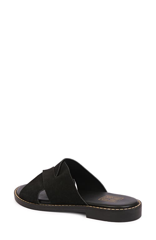 Saint G Blossom Slide Sandal In Black