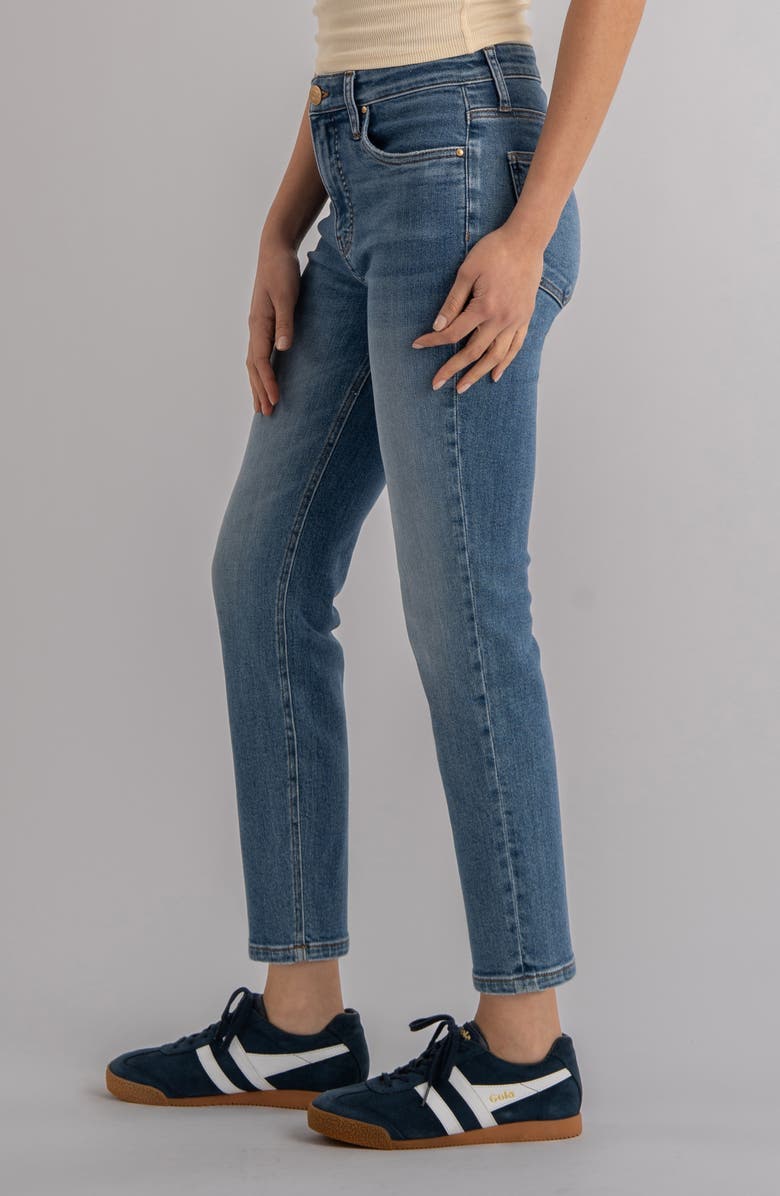 KUT from the Kloth Rachael Fab Ab High Waist Crop Mom Jeans, Alternate, color, 