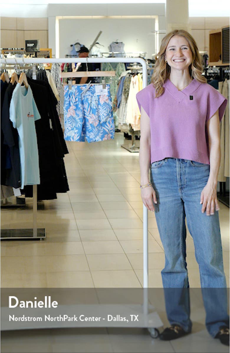 Kids' Tropical Print Volley Swim Trunks, sales video thumbnail