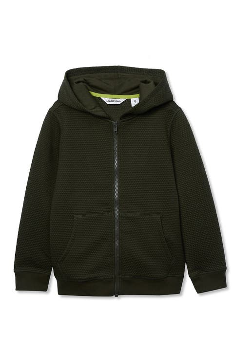 Boys Texture Knit Zip Up Hoodie