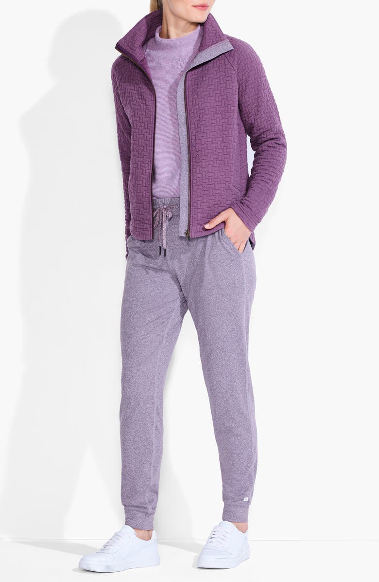 NZ ACTIVE by NIC+ZOE All Year Quilt Double Knit Jacket, Alternate, color, Plum