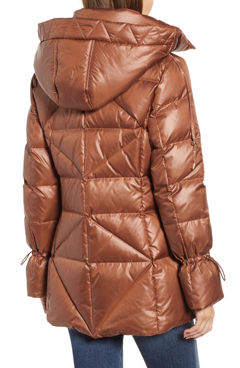 Kensie Cinched Sleeve Puffer Jacket, Alternate, color, 