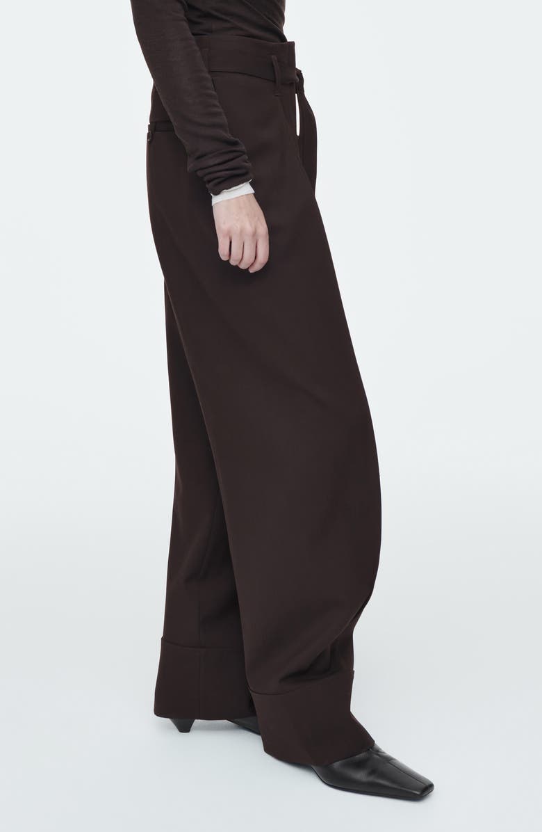 COS Turn-Up Wide Leg Pants, Alternate, color, 