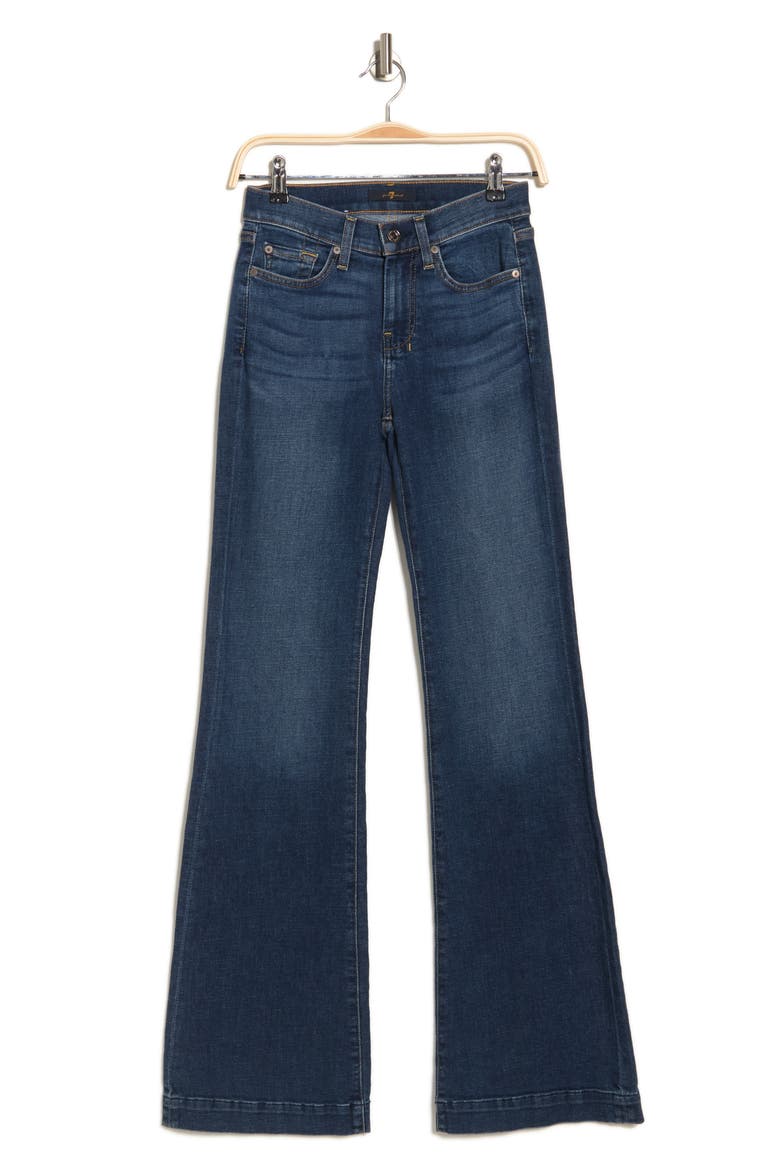 Dojo Contrast Denim Flare Denim Jeans, Alternate, color, SOFT VINTAGE HORIZON