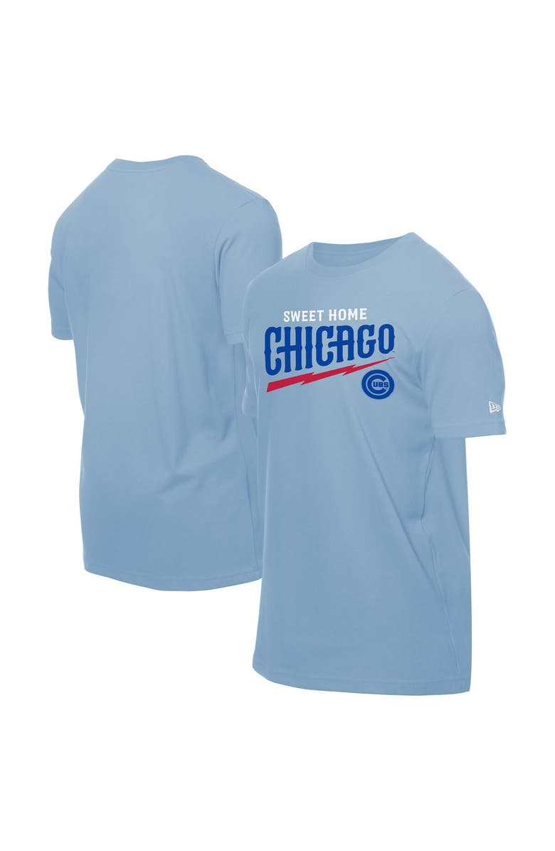 New Era Men's New Era Light Blue Chicago Cubs Sweet Home T-Shirt, Alternate, color, Light Blue