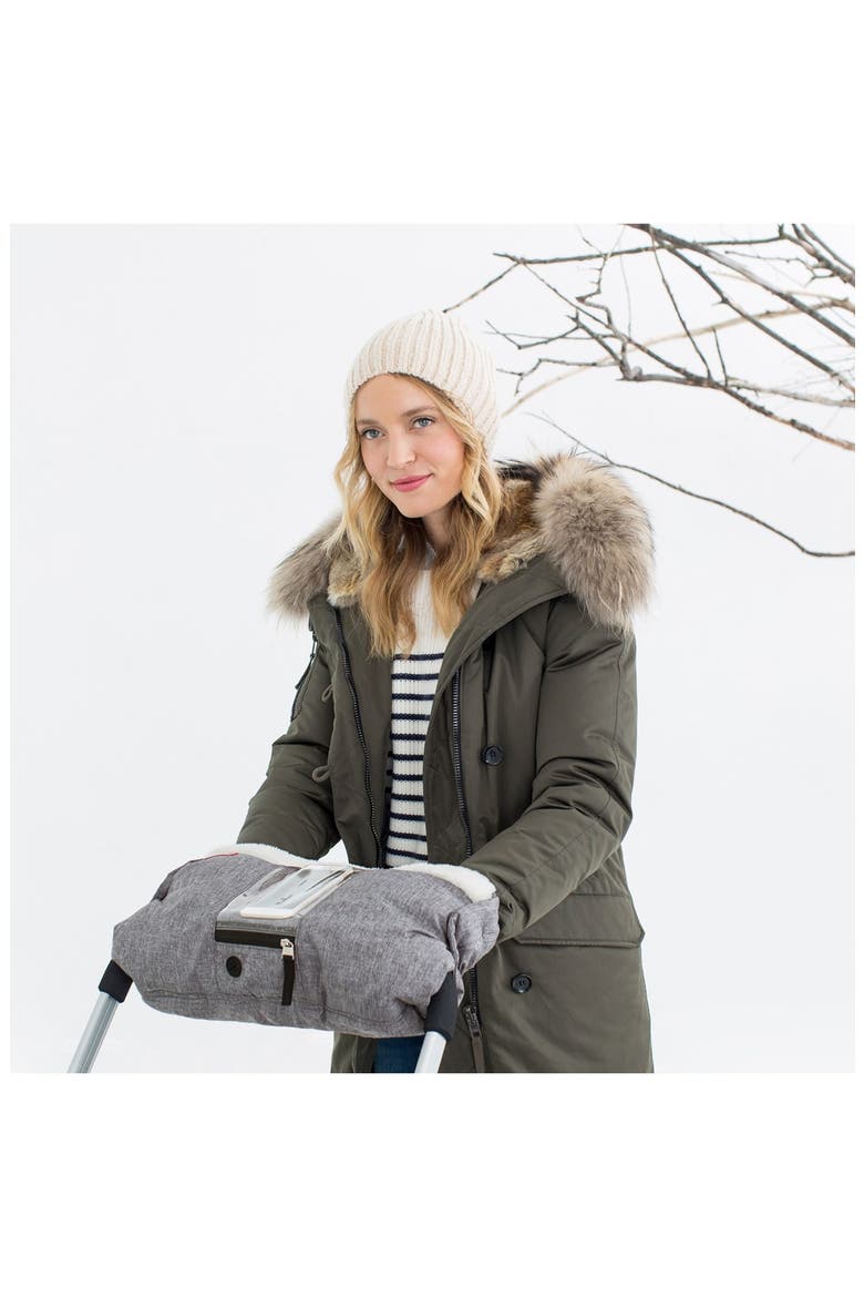 'Stroll & Go' Water Resistant Hand Muff, Alternate, color, HEATHER GREY