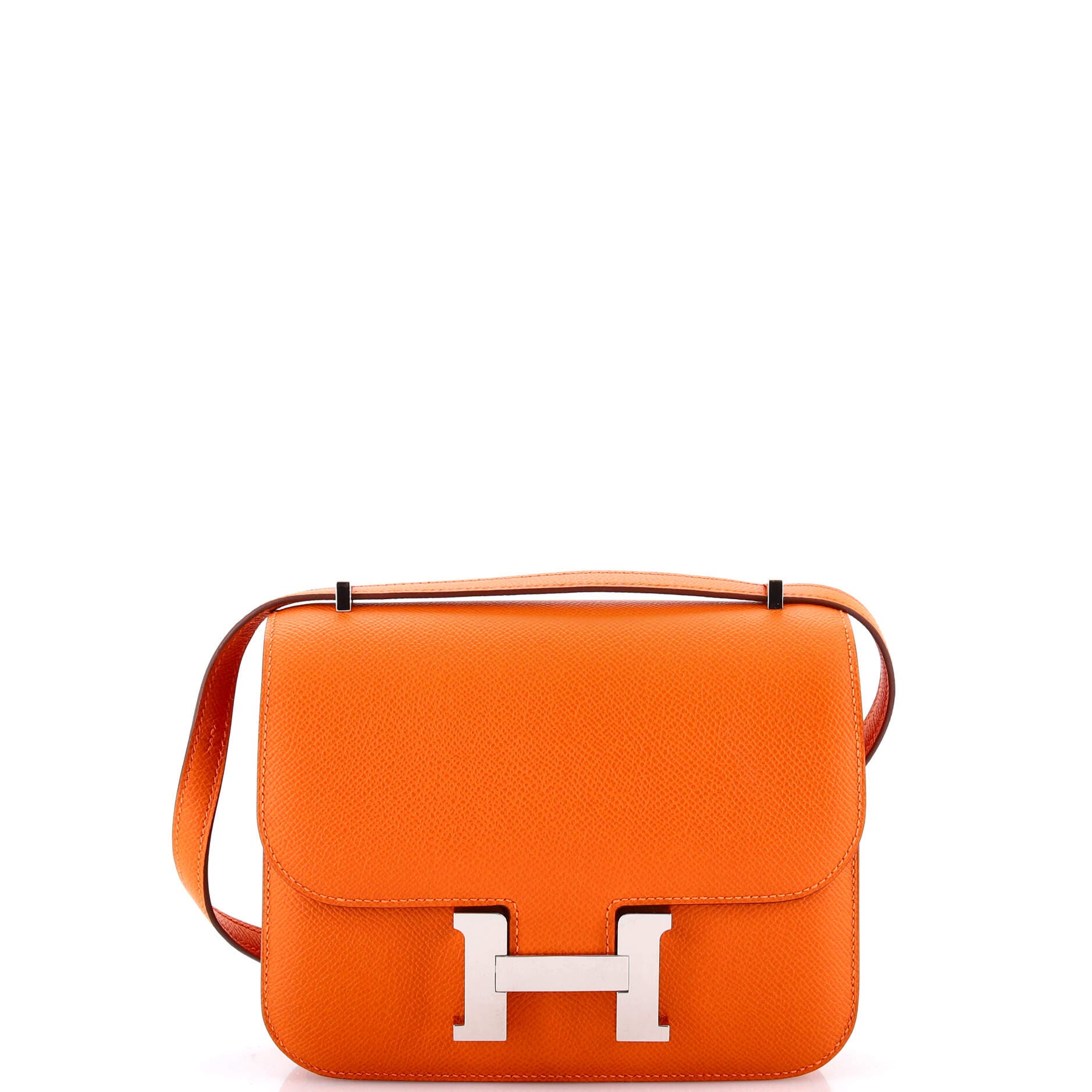 Pre-Owned Hermes Constance NM Bag Epsom 18, Main, color, Orange H