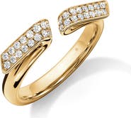 HEARTS ON FIRE INSIDE/OUT 18K Gold Diamond Flip Open Ring, 0.15ct.