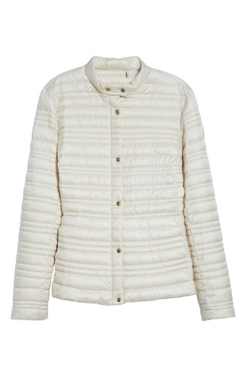 Cataire Stripe Quilted Down Puffer Jacket