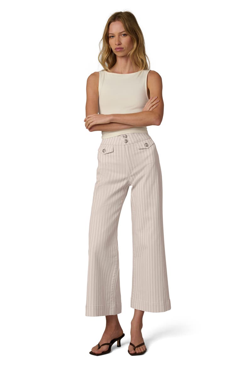 The Ellia Ankle Wide Leg Pants, Alternate, color, NATURAL STRIPE