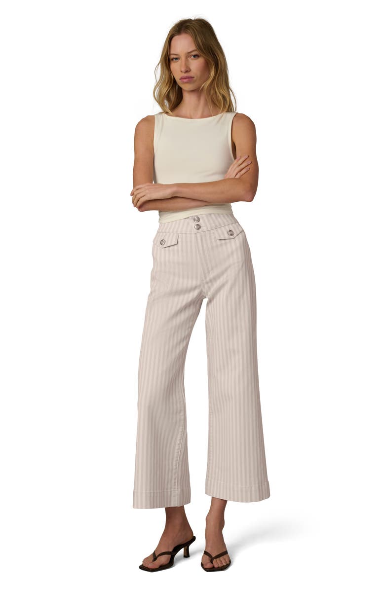 Joe's The Ellia Ankle Wide Leg Pants, Alternate, color, Natural Stripe