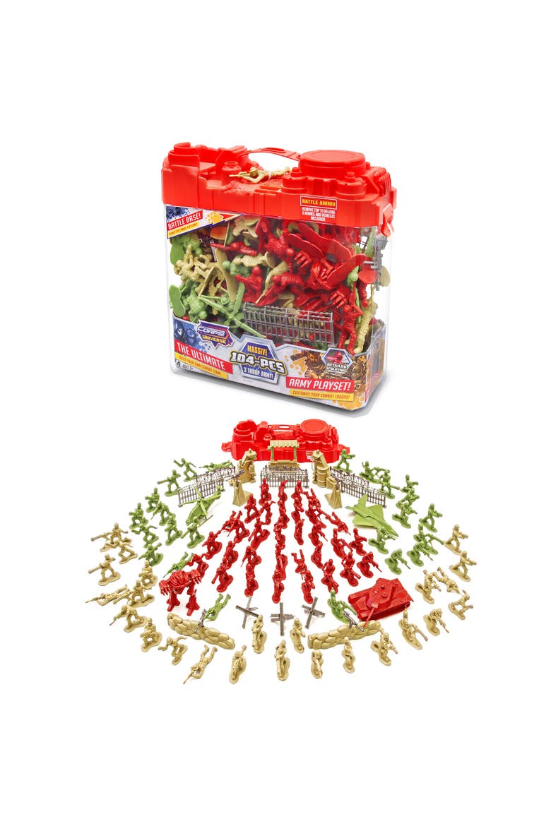 The Corps! Universe Army Playset, 104 Pieces, Alternate, color, Multicolored