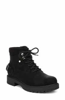Astor Faux Leather Lace Up Bootie