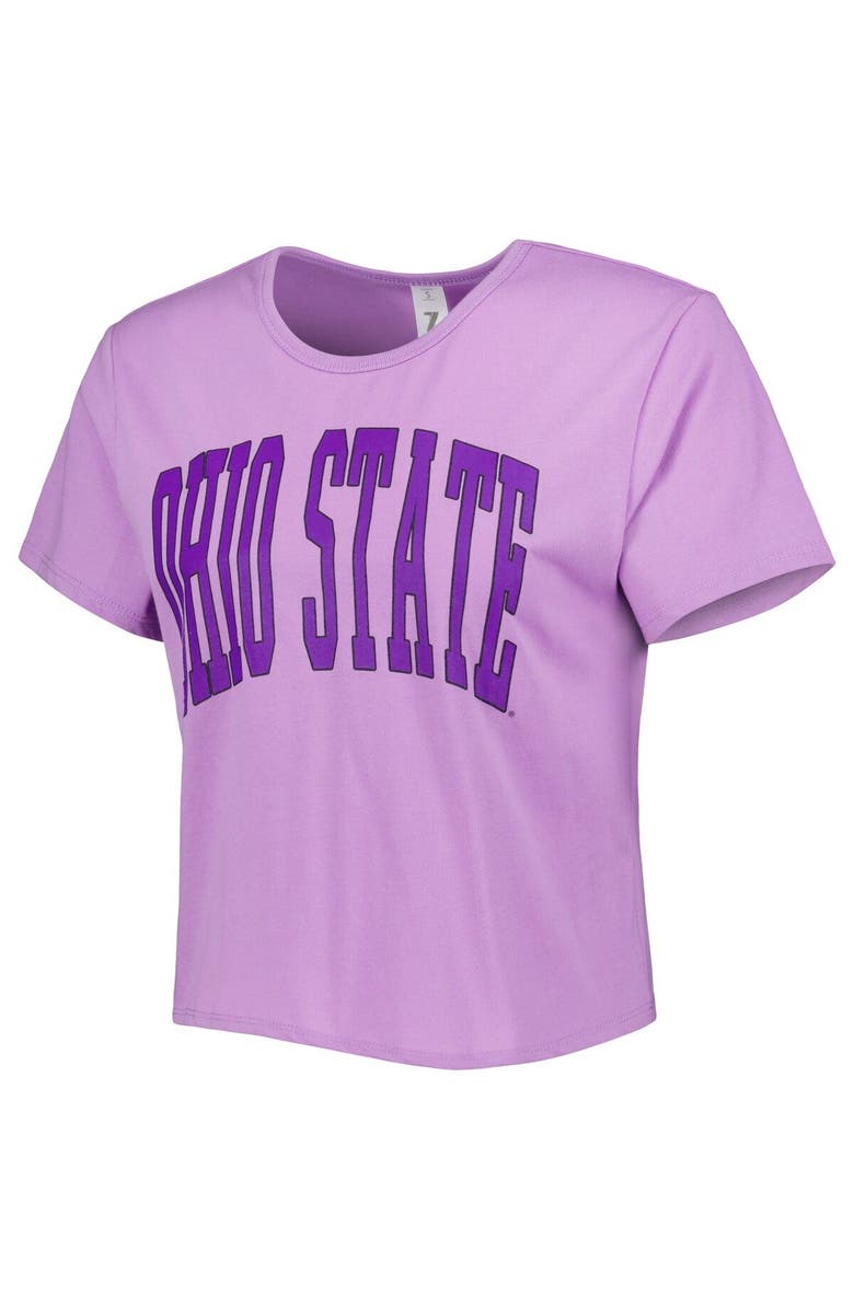 ZOOZATZ Women's ZooZatz Purple Ohio State Buckeyes Core Fashion Cropped T-Shirt, Alternate, color, 