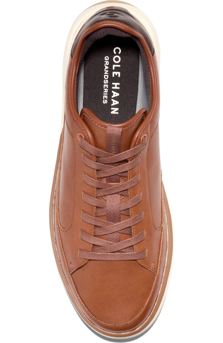 Cole Haan GrandPrø All Day Court Sneaker, Alternate, color, Brit Tan Dk Choc