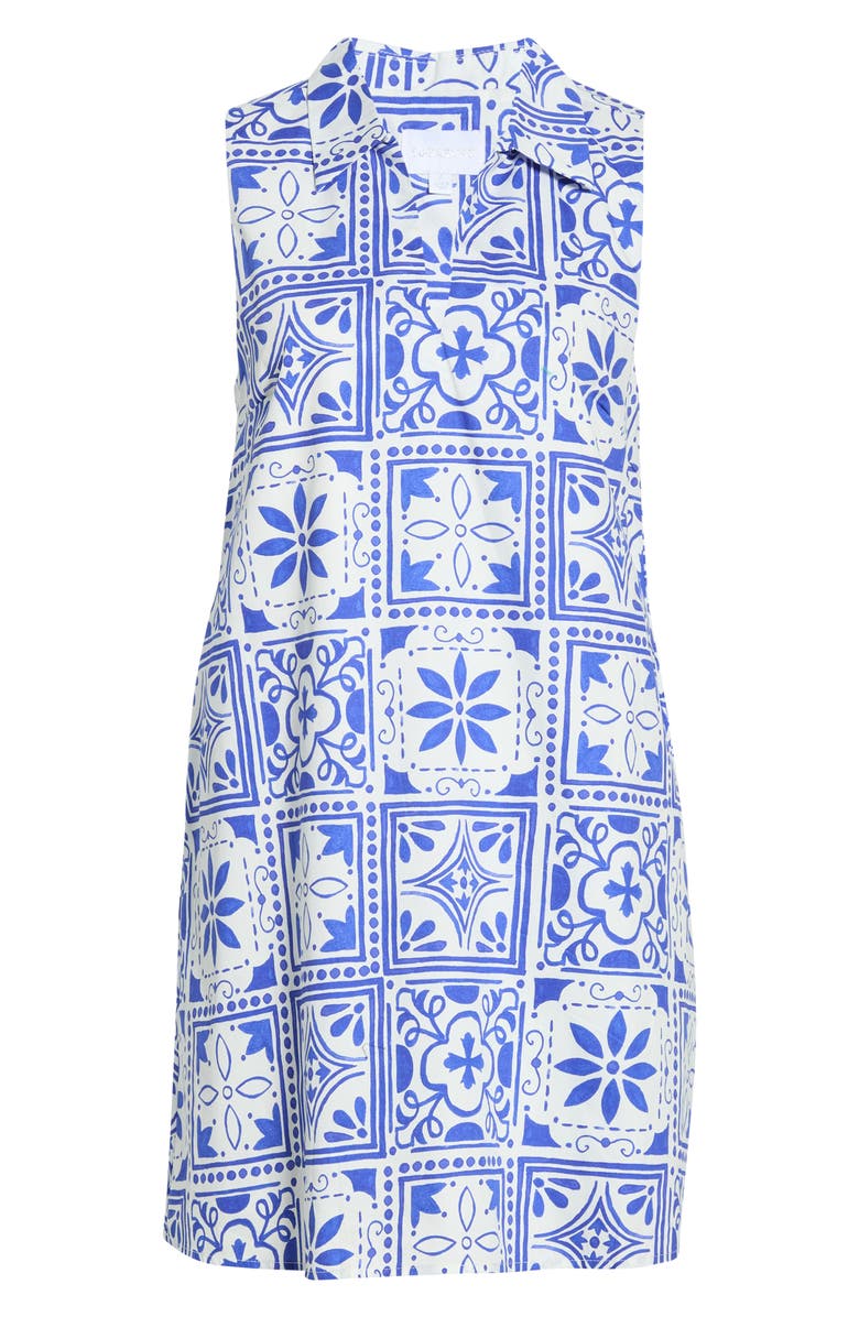 SUGARLIPS Arbor Tile Lexya Cotton Shift Dress, Main, color, 