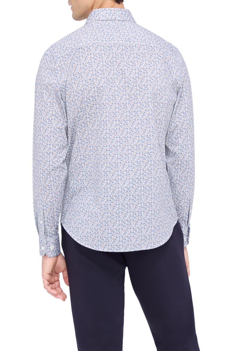 James OoohCotton® Mosaic Print Button-Up Shirt, Alternate, color, CINNAMON