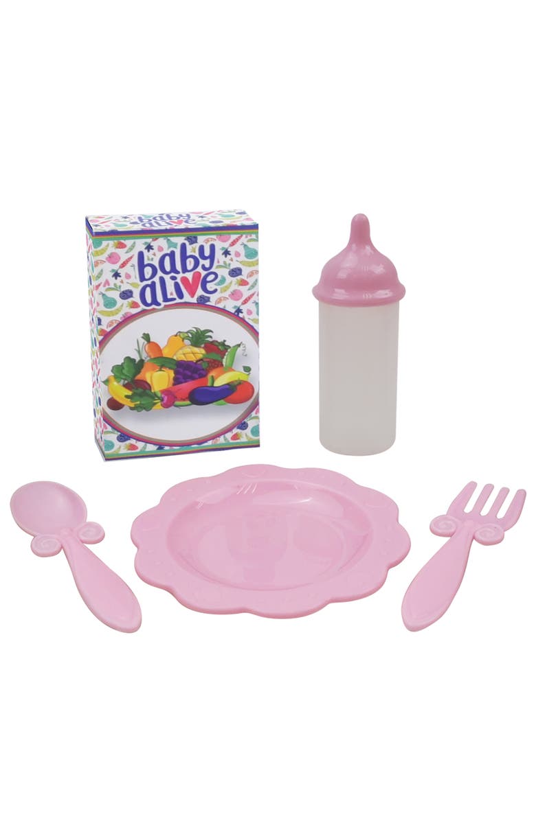 Baby Alive Doll Highchair Set Green, Alternate, color, Multicolored