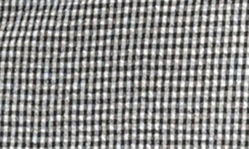 Lush Gingham A-line Dress In Black Gingham