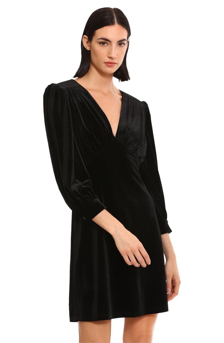 DONNA MORGAN FOR MAGGY Stretch Velvet Cocktail Dress, Alternate, color, 