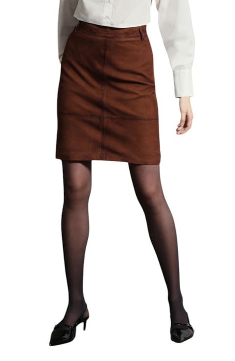 Piper High Waist Leather Skirt