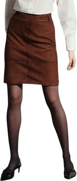 Walter Baker Piper High Waist Leather Skirt