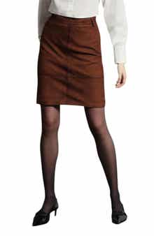 Walter Baker Piper High Waist Leather Skirt
