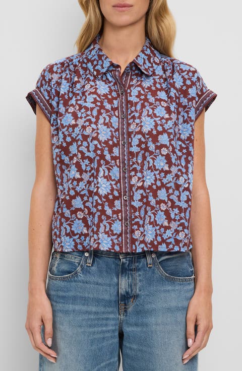 Liliane Print Button-Up Shirt