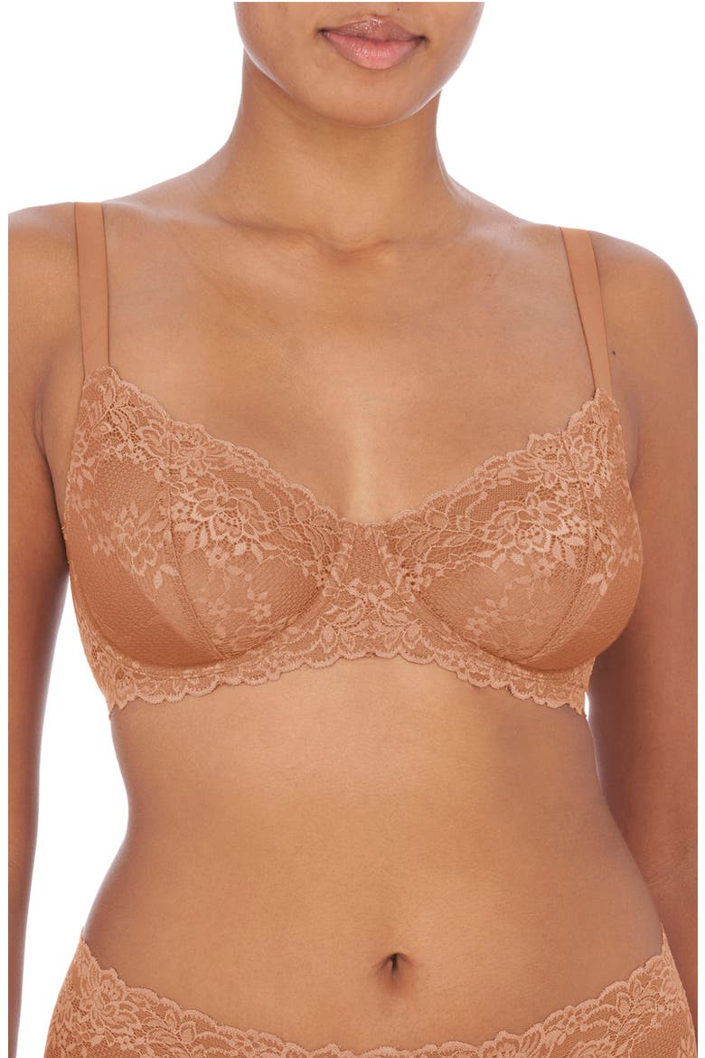 Heavenly Lace Convertible Balconette Bra, Alternate, color, GLOW