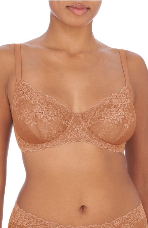 Natori Heavenly Lace Convertible Balconette Bra In Neutral
