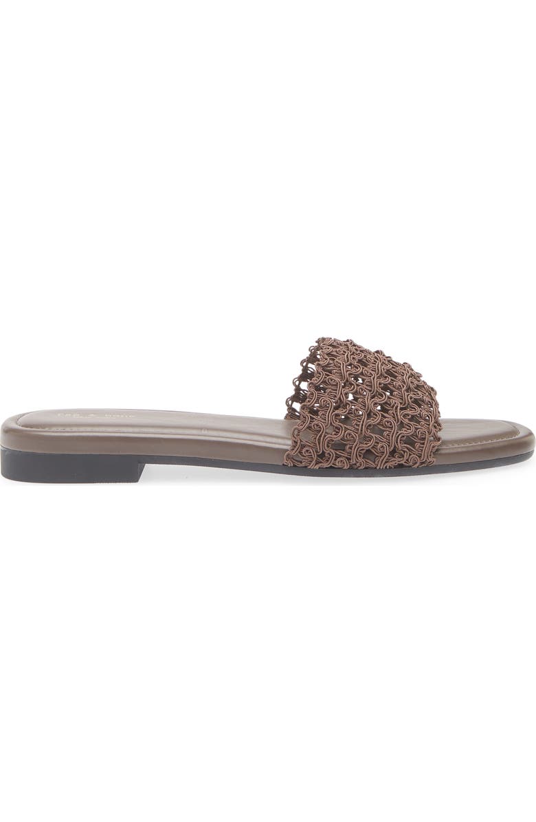 rag & bone Ellie Slide Sandal, Alternate, color, Dark Mocha Mesh