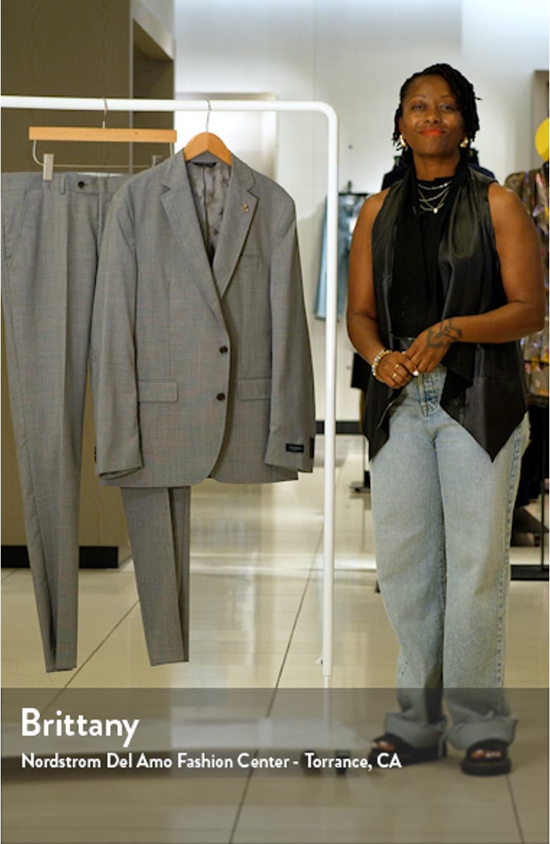 Karl Slim Fit Soft Constructed Wool Suit, sales video thumbnail