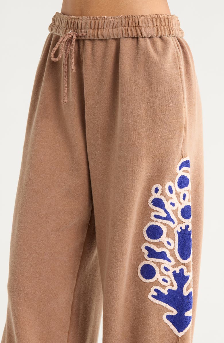 Free People All Star Embroidered Sweatpants, Alternate, color, Twig Combo