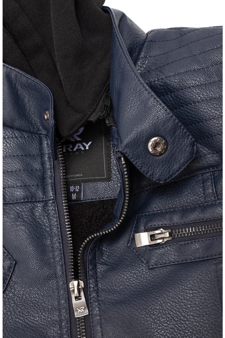 Knit Hood Jacket, Alternate, color, NAVY