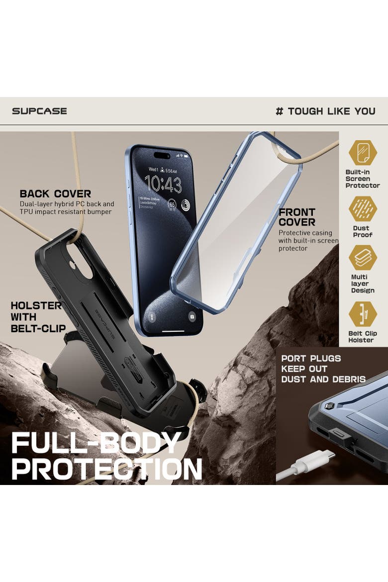 iPhone 16 6.1 inch Unicorn Beetle PRO Rugged Case, Alternate, color, Tilt