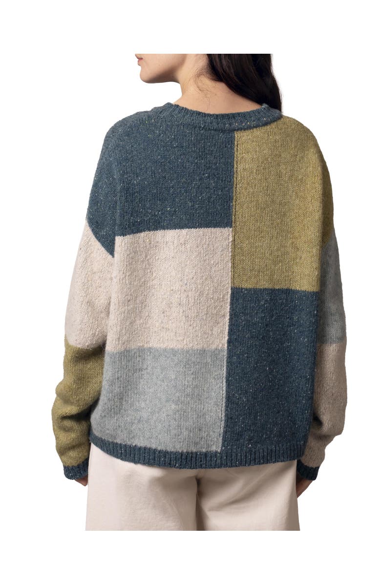 Celtic & Co. Colour Block Crew Neck Sweater, Alternate, color, Icelandic Colourblock