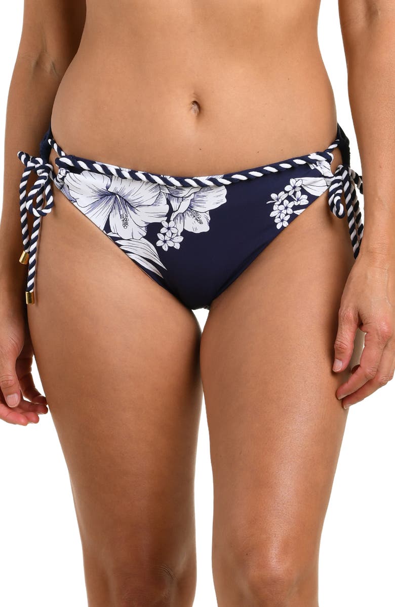 La Blanca Mariner Side Tie Bikini Bottoms, Main, color, Indigo