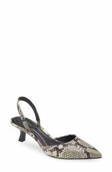 Open Edit Cammie Kitten Heel Slingback Pump