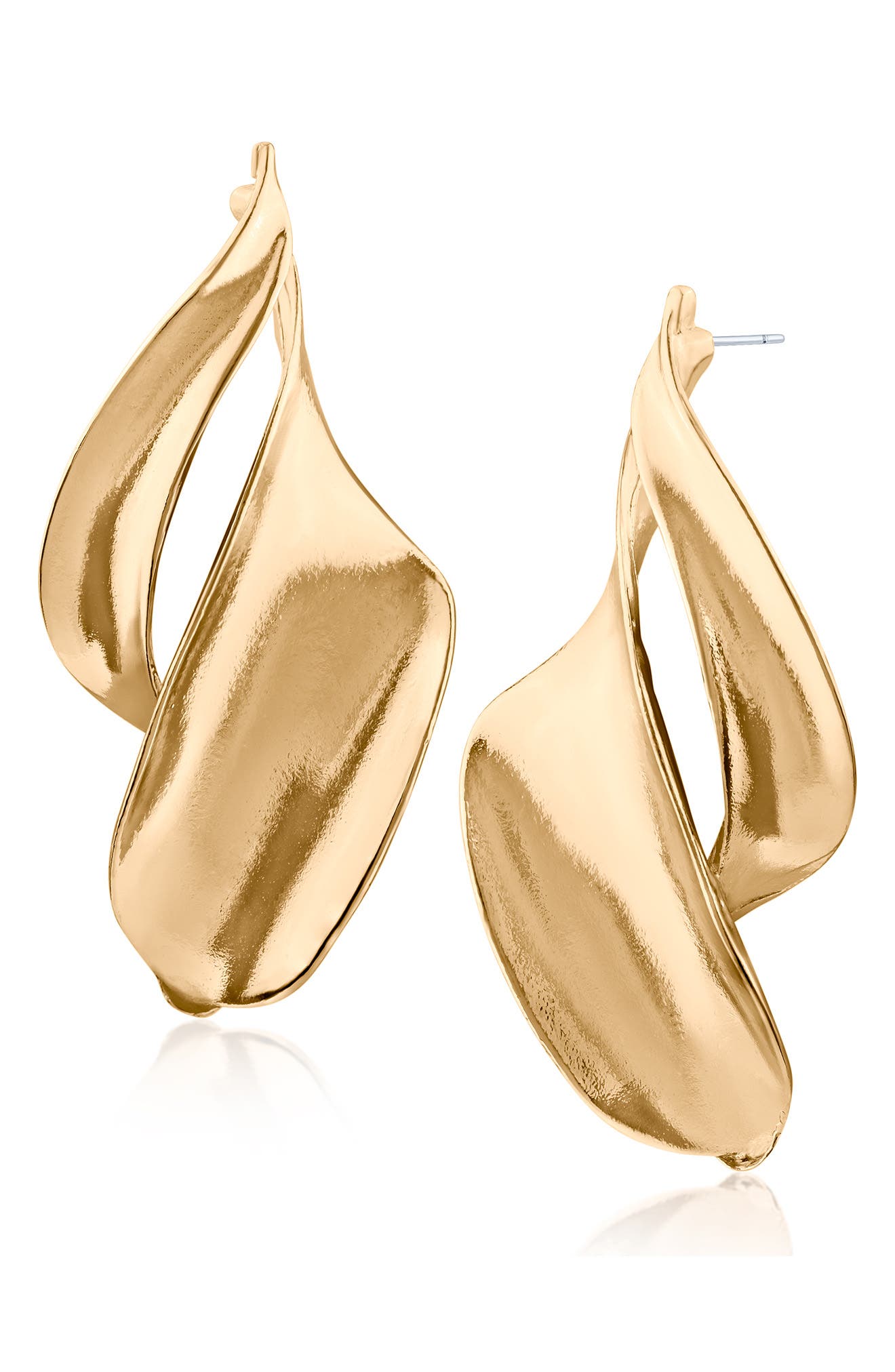 JARDIN Folded Twist Drop Earrings