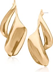 JARDIN Folded Twist Drop Earrings