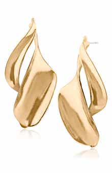 JARDIN Folded Twist Drop Earrings