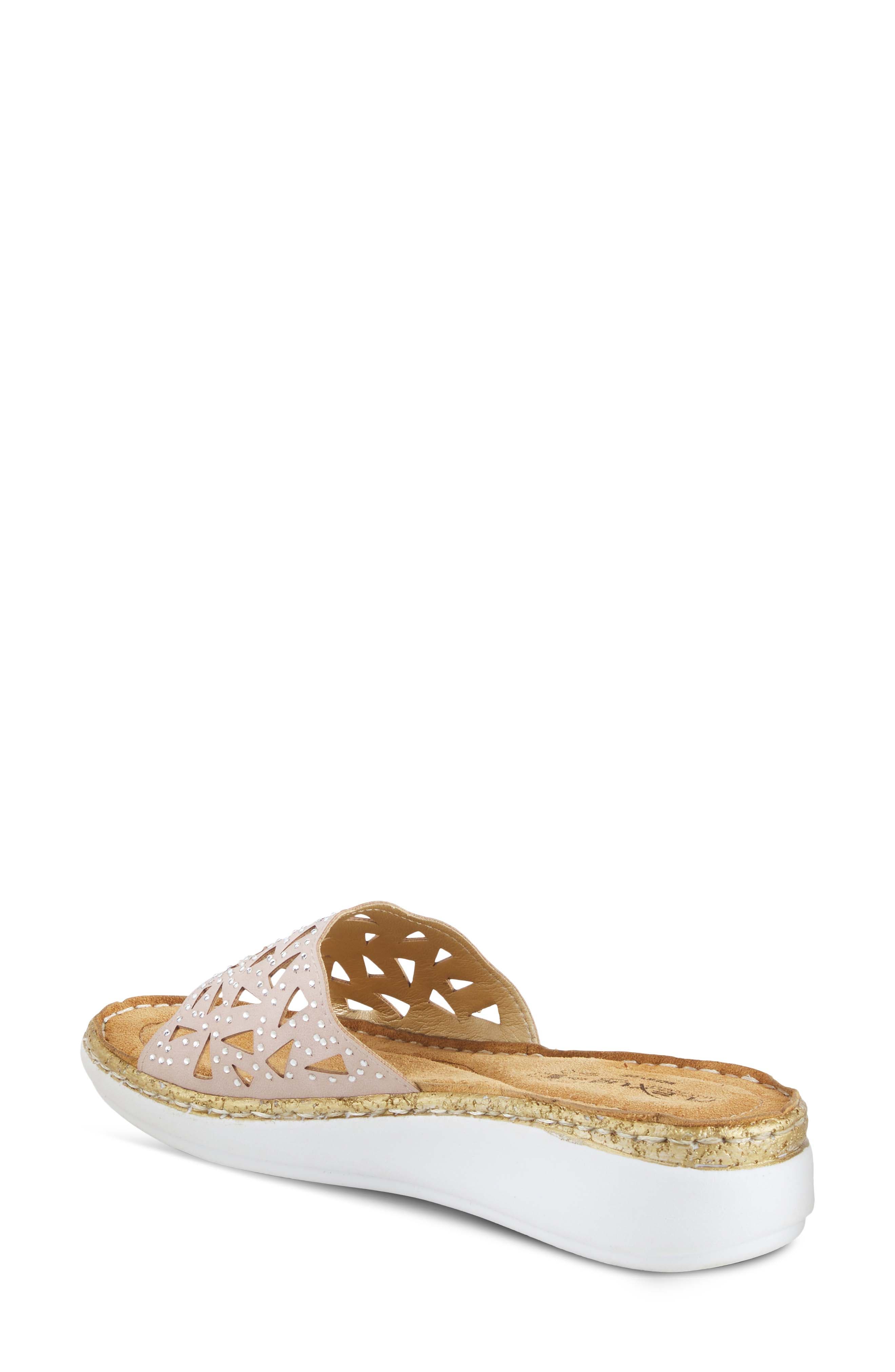 Flexus by Spring Step Windom Wedge Slide Sandal, Alternate, color, Blush