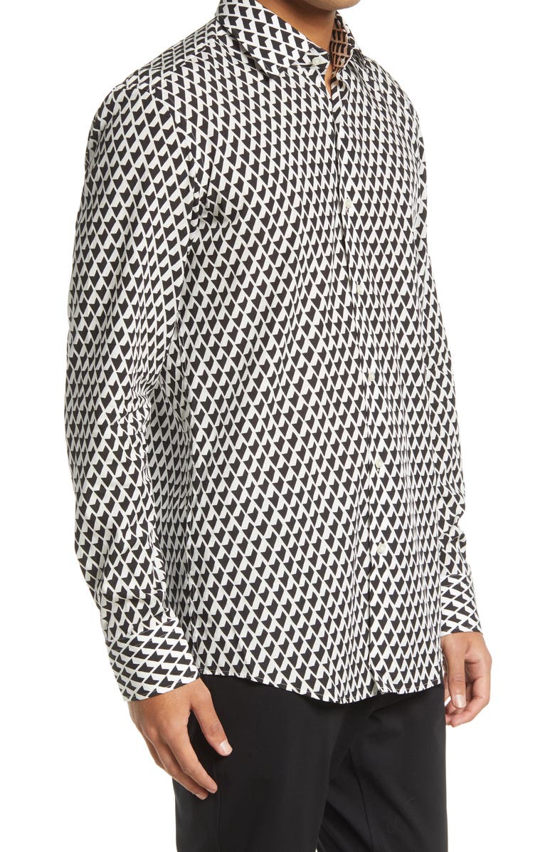 BOSS Hank Kent Trim Fit Long Sleeve Button-Up Shirt, Alternate, color, 