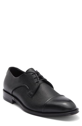 Hugo Boss Derrek Leather Derby In Black