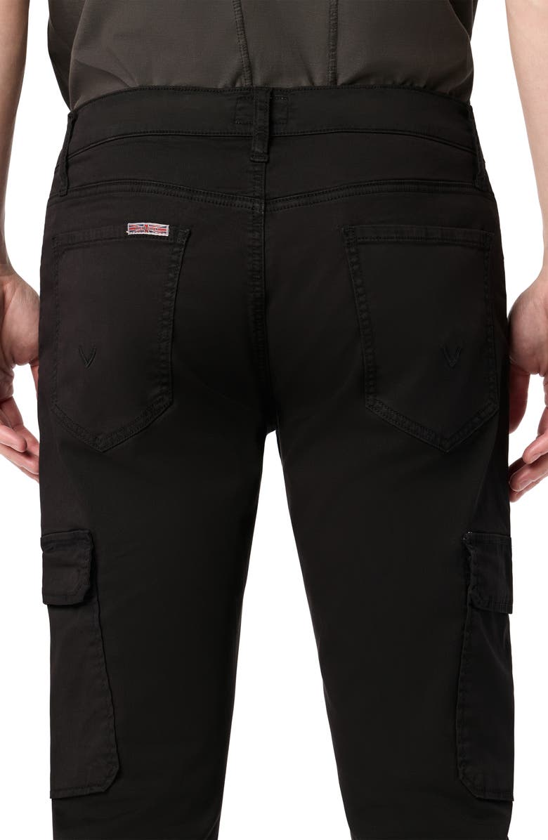 Hudson Jeans Ace Slim Fit Cargo Jeans, Alternate, color, Black