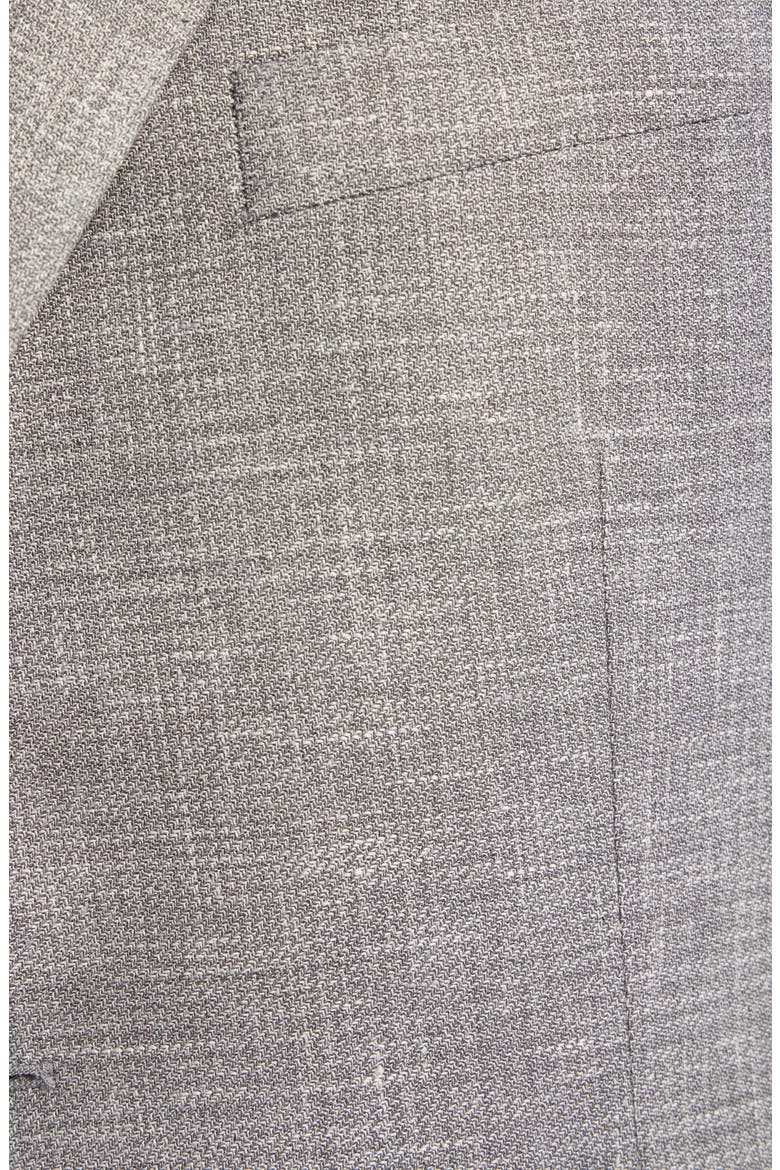 Relaxed Fit Icon Stretch Linen, Wool & Silk Sport Coat, Alternate, color, GREY