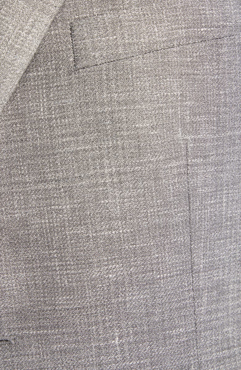 Vince Relaxed Fit Icon Stretch Linen, Wool & Silk Sport Coat, Alternate, color, Grey